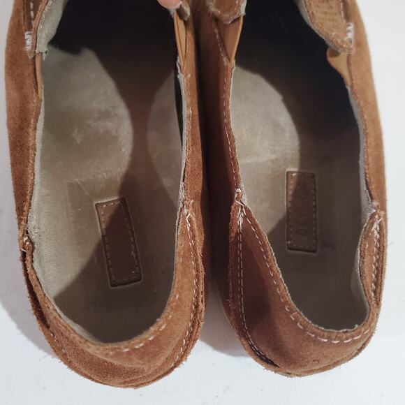 OluKai Nohea Perf Suede Slip On Shoes Womens Size 7.5 Brown Casual Comfort Flats - Picture 7 of 9